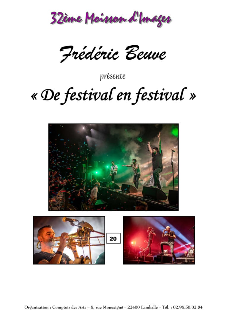 Exposition photos : « De festival en festival »