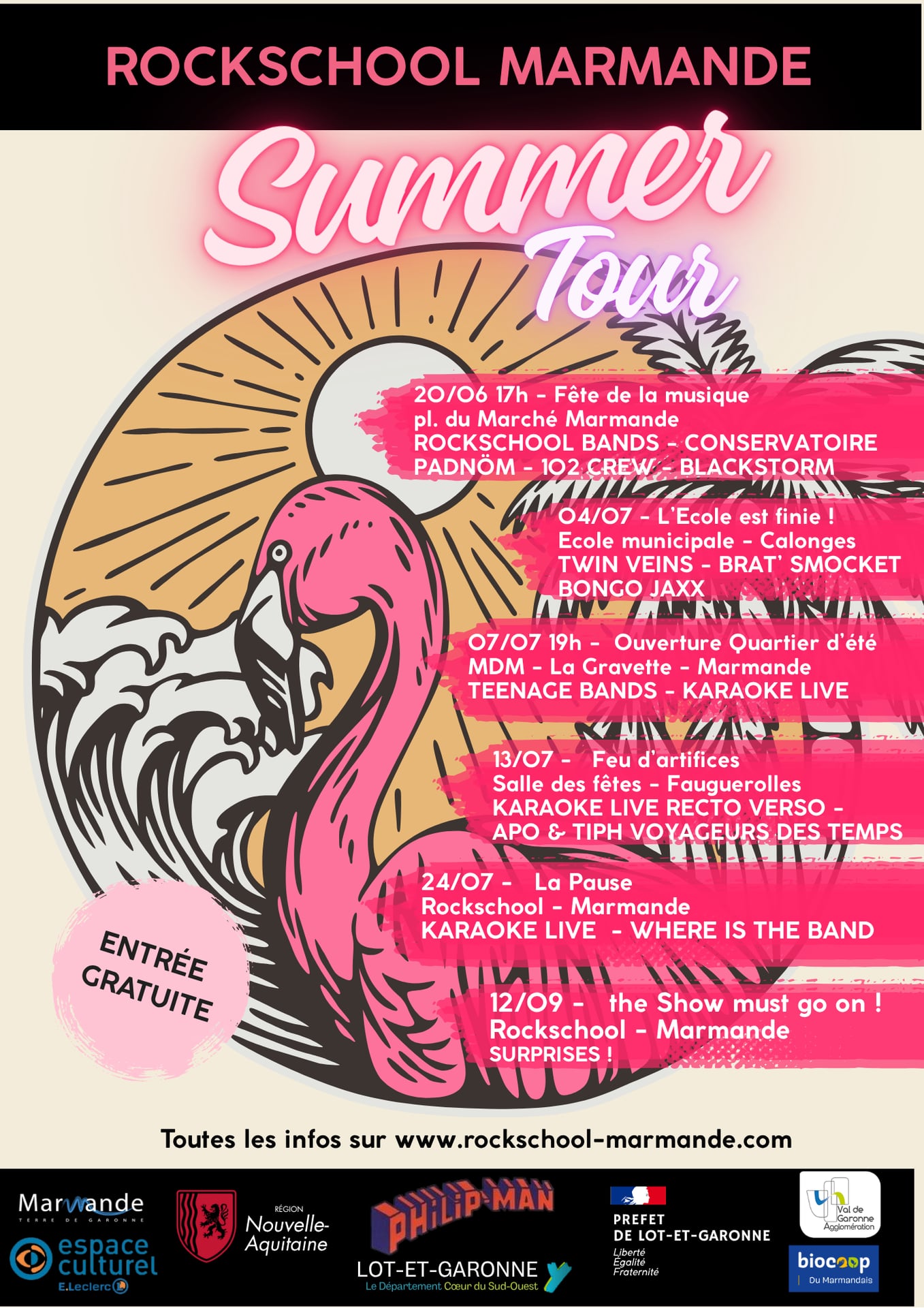 Summer Tour ROCKSCHOOL - Feu d'artifices