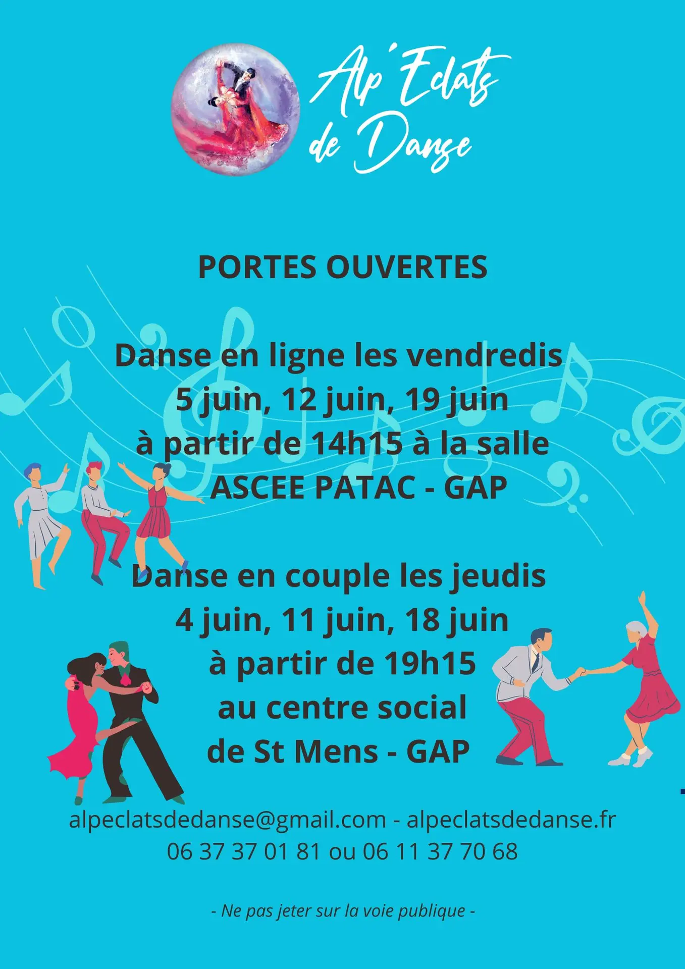 Portes ouvertes danse en ligne et danse en couple