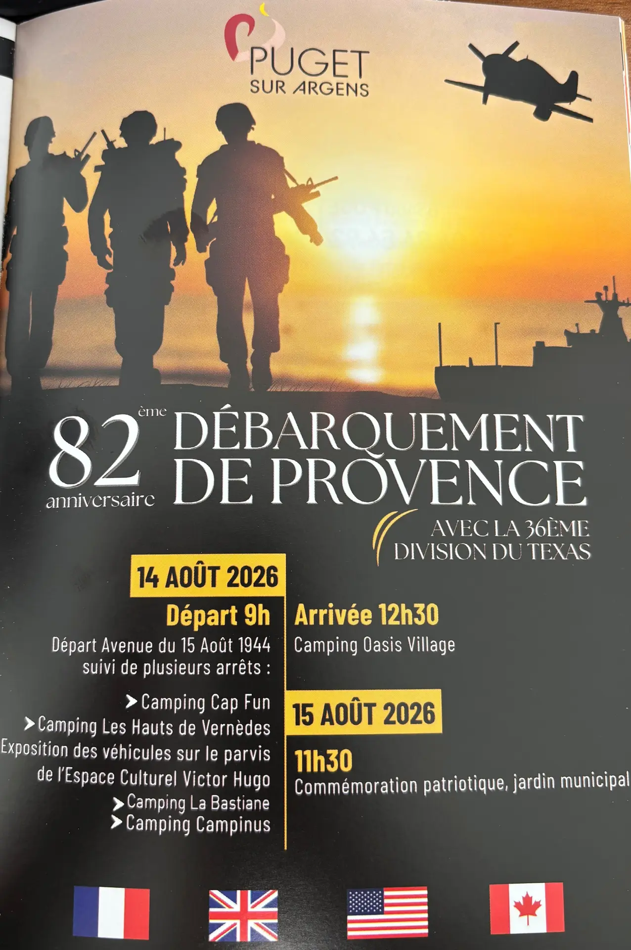 82ème Anniversaire du Débarquement de Provence