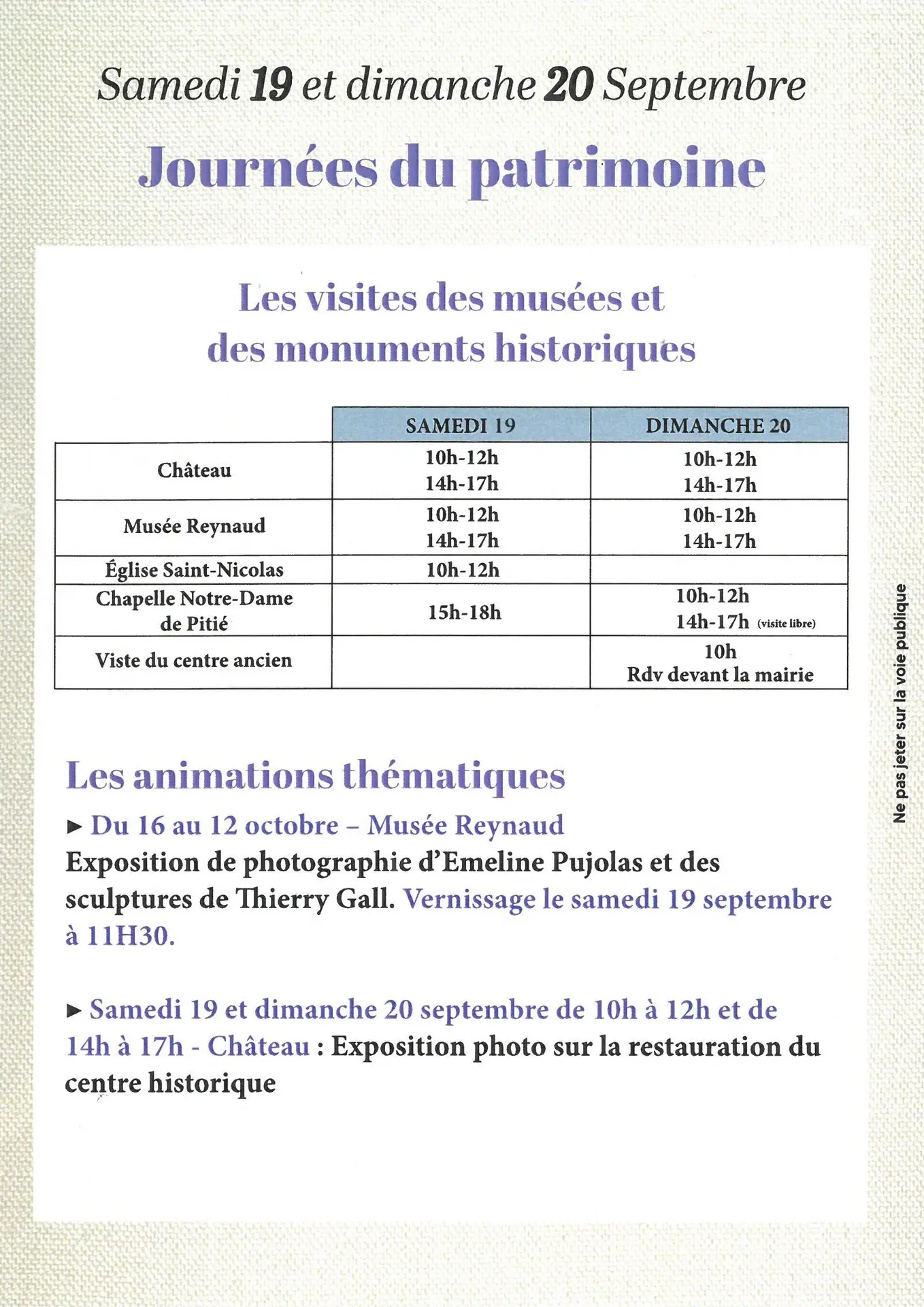 Journées Européennes du Patrimoine à Marignane