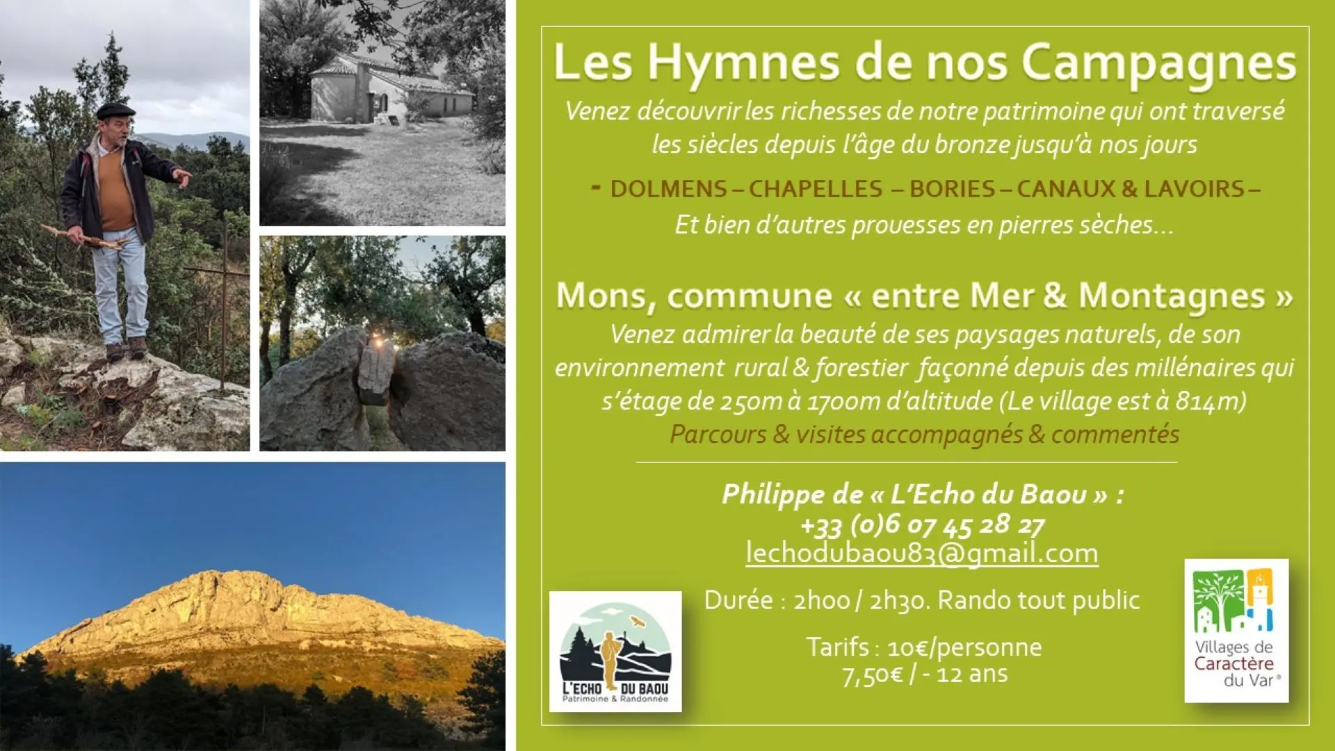 Rando Les Hymnes de nos campagnes avec l'Echo du Baou