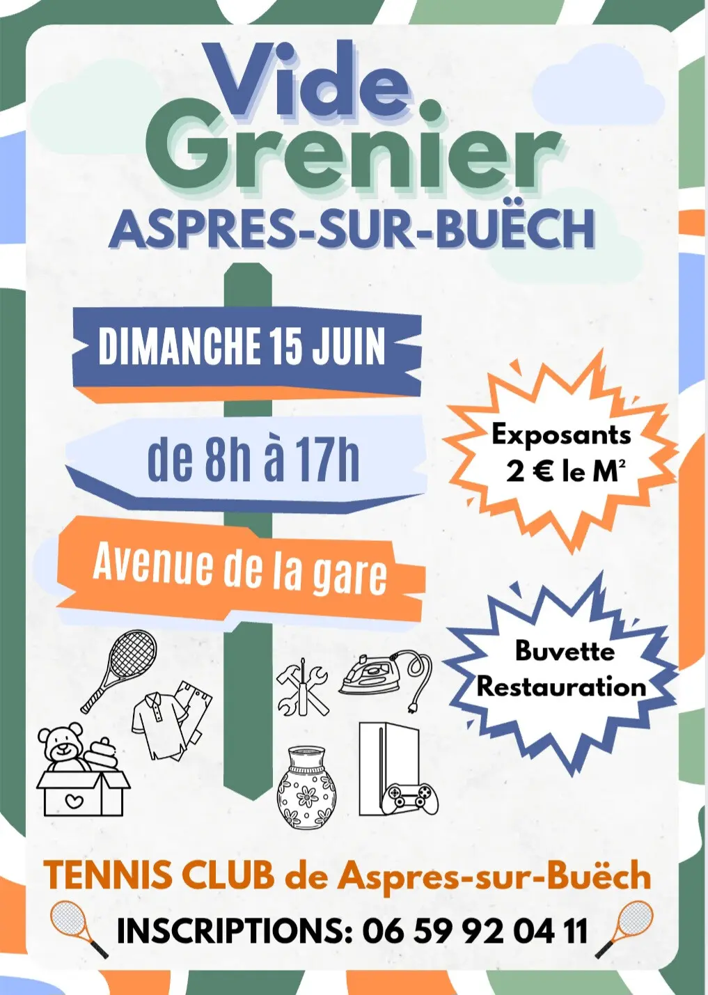 Vide grenier à Aspres sur Buëch