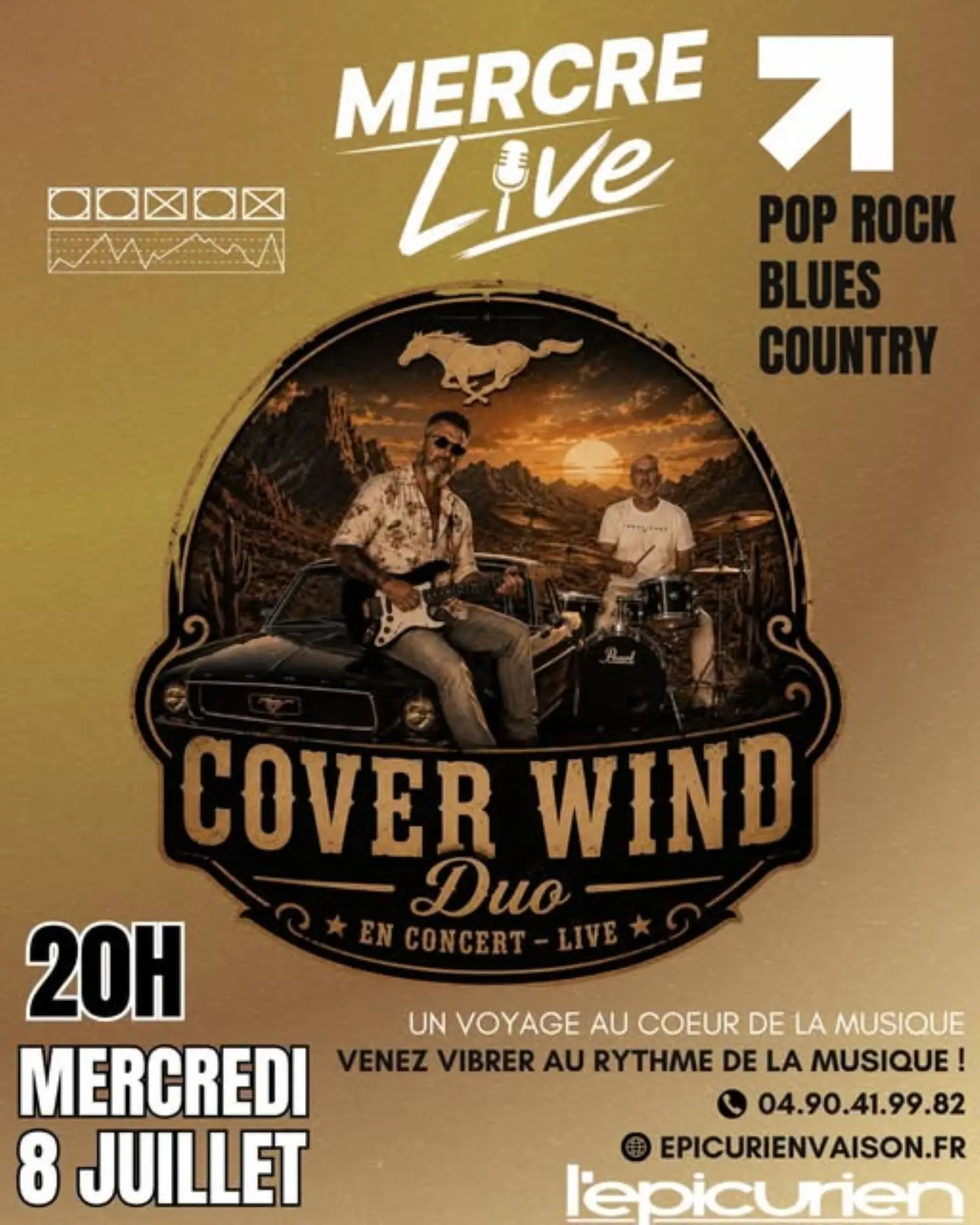 Soirée MERCRELIVE au restaurant l’Épicurien