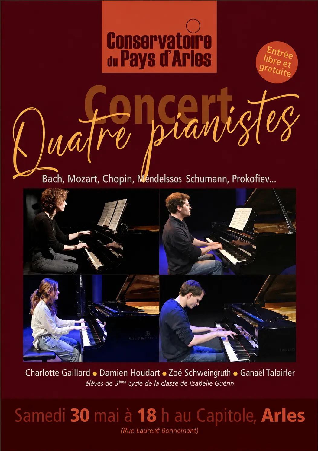 Concert "quatre pianistes"
