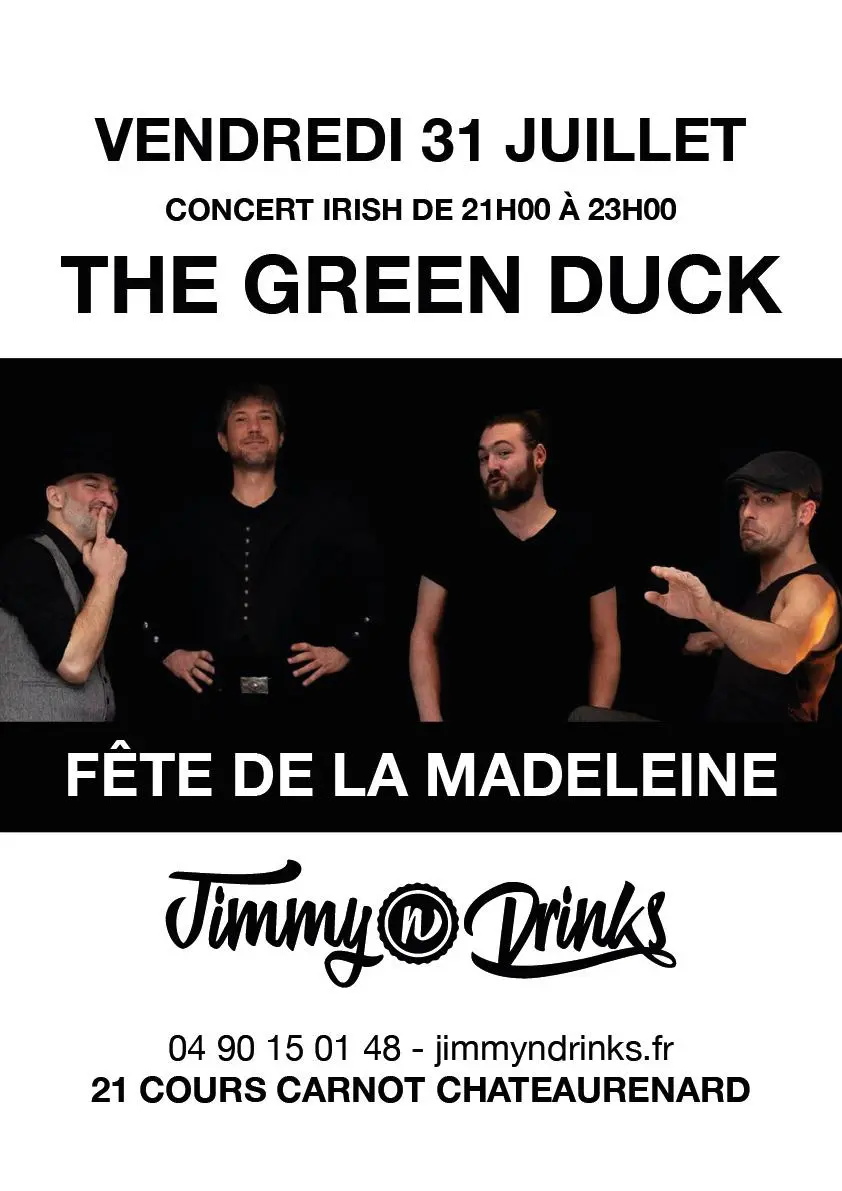Concert "The Green Duck" chez Jimmy n Drinks