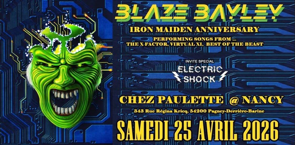 Concert Blaze Bayley - Chez Paulette