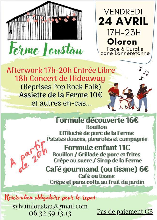 Soirée guinguette à la ferme Loustau