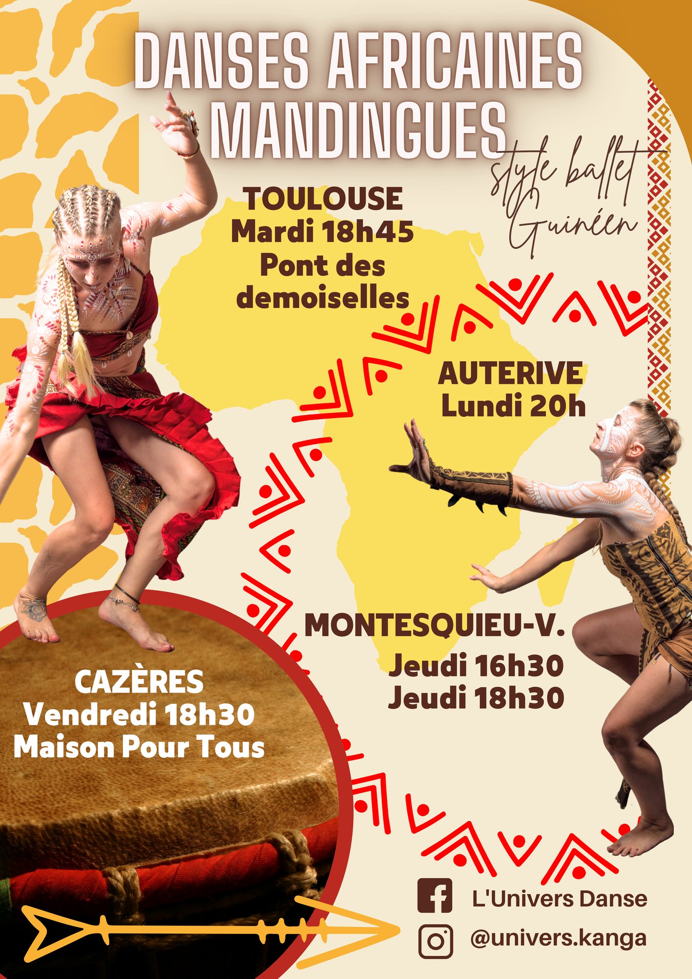 COURS HEBDO DANSES AFRICAINES