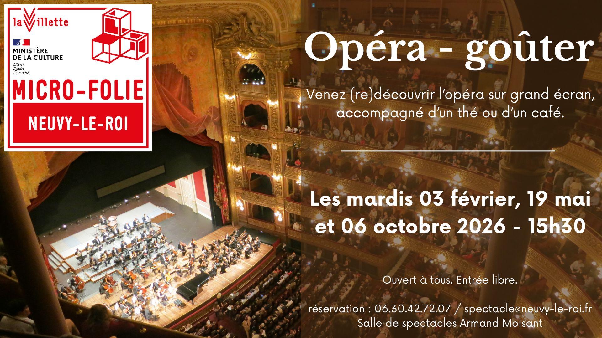 Opéra- Goûter dans le cadre des microfolies (musée numérique)