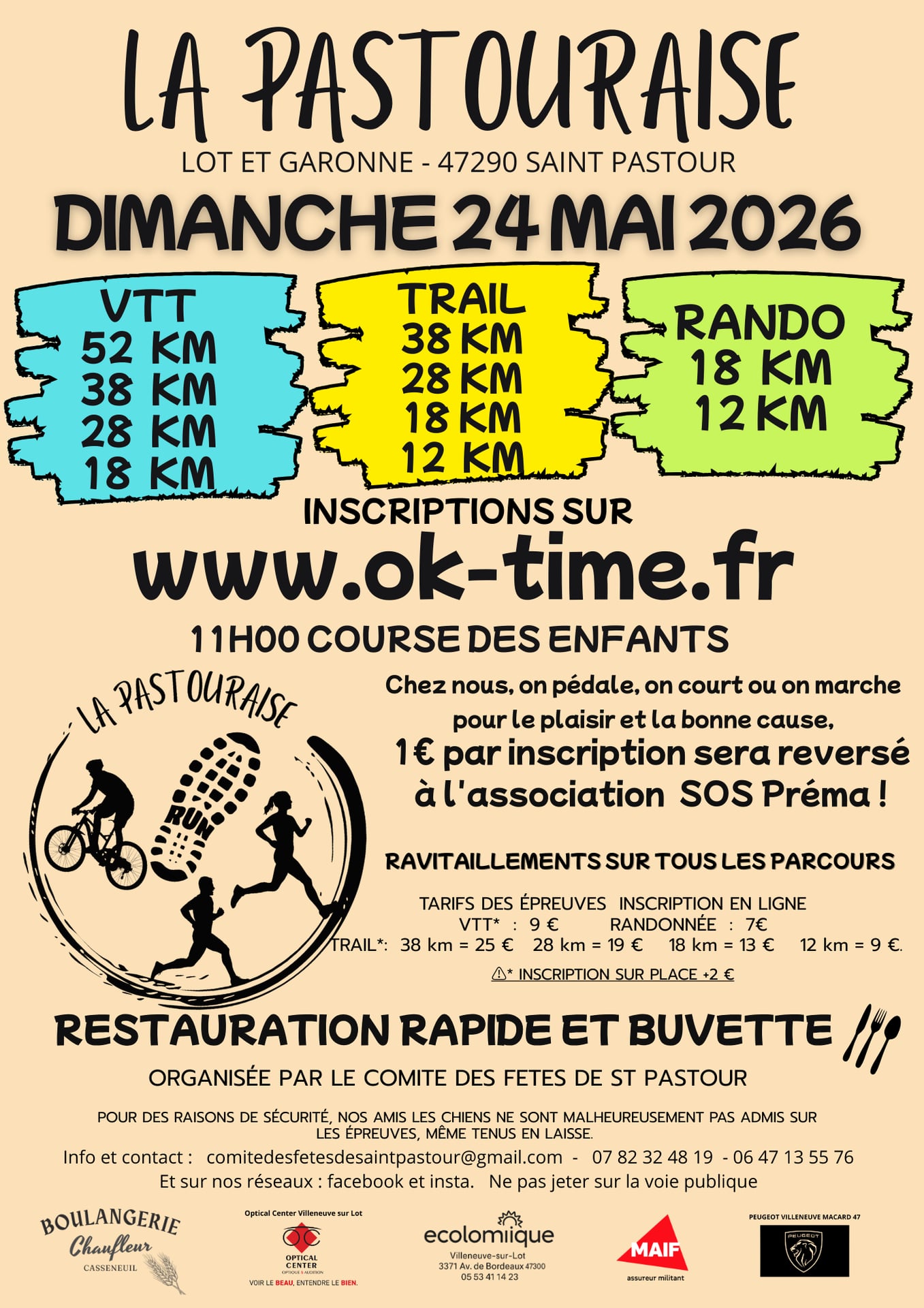 La Pastouraise : VTT, trail, marche