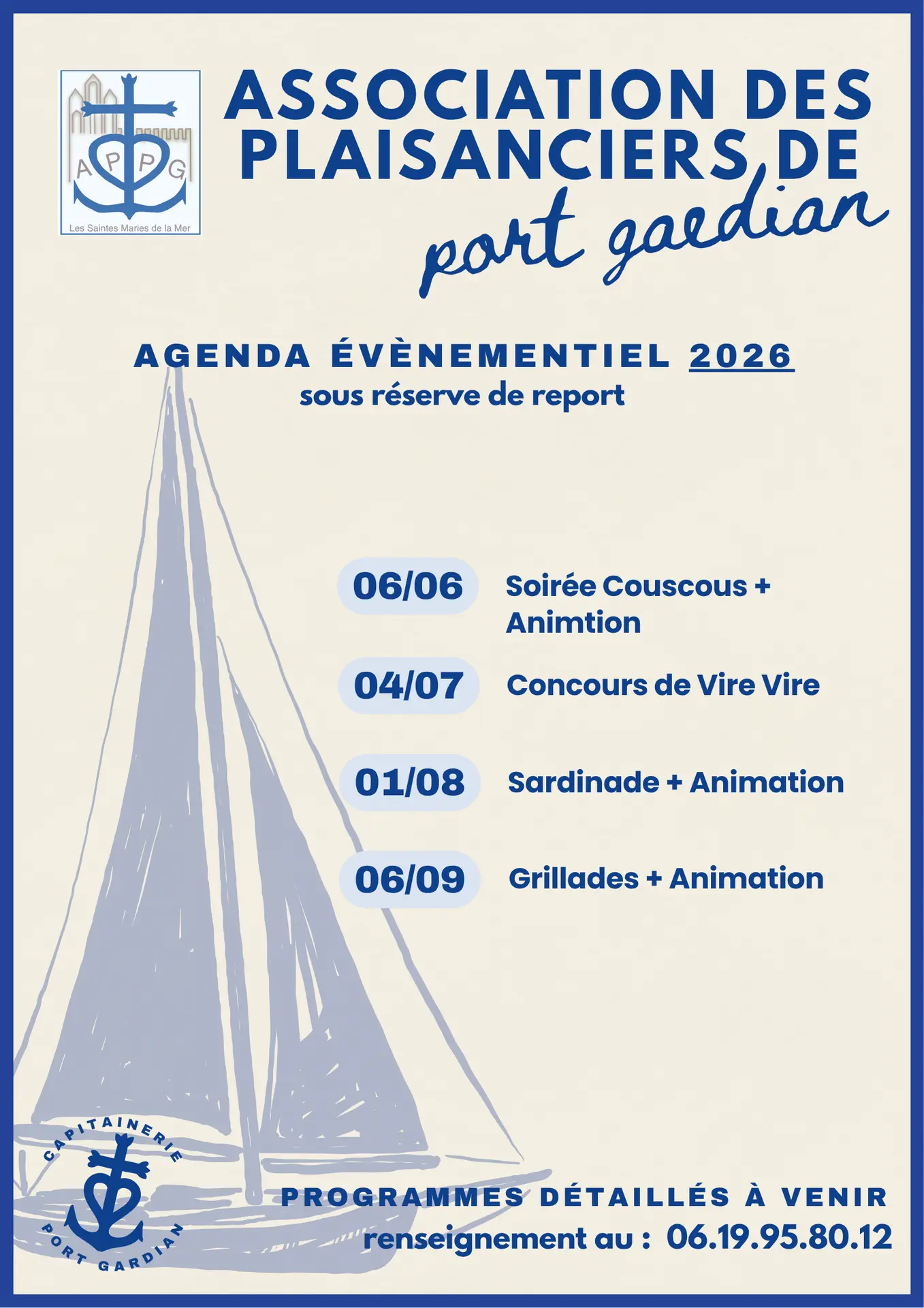 Agenda évènementiel 2026
