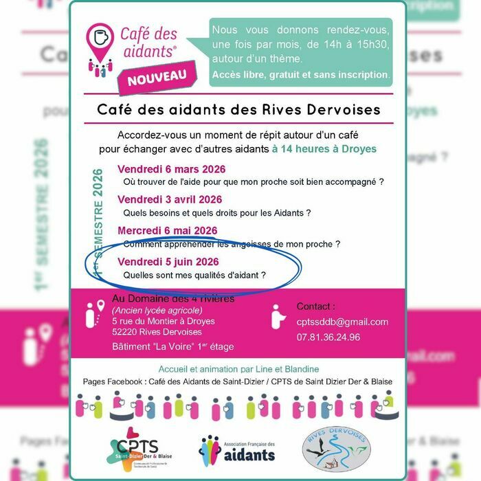 Café des Aidants© – Rives Dervoises (Droyes) : Quelles sont mes qualités d’aidant ?