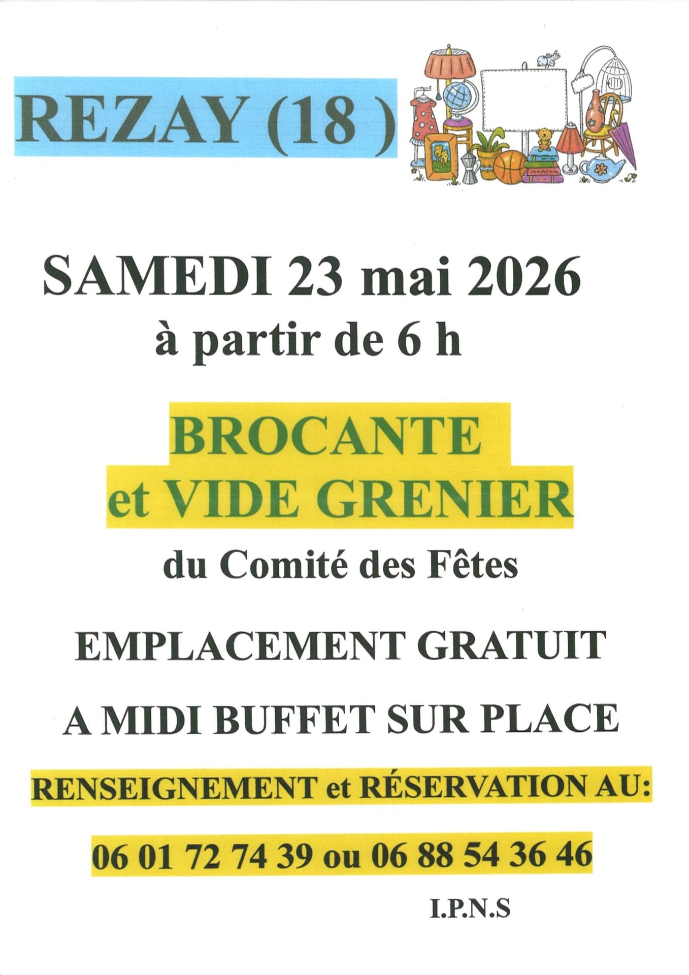 Brocante et vide grenier