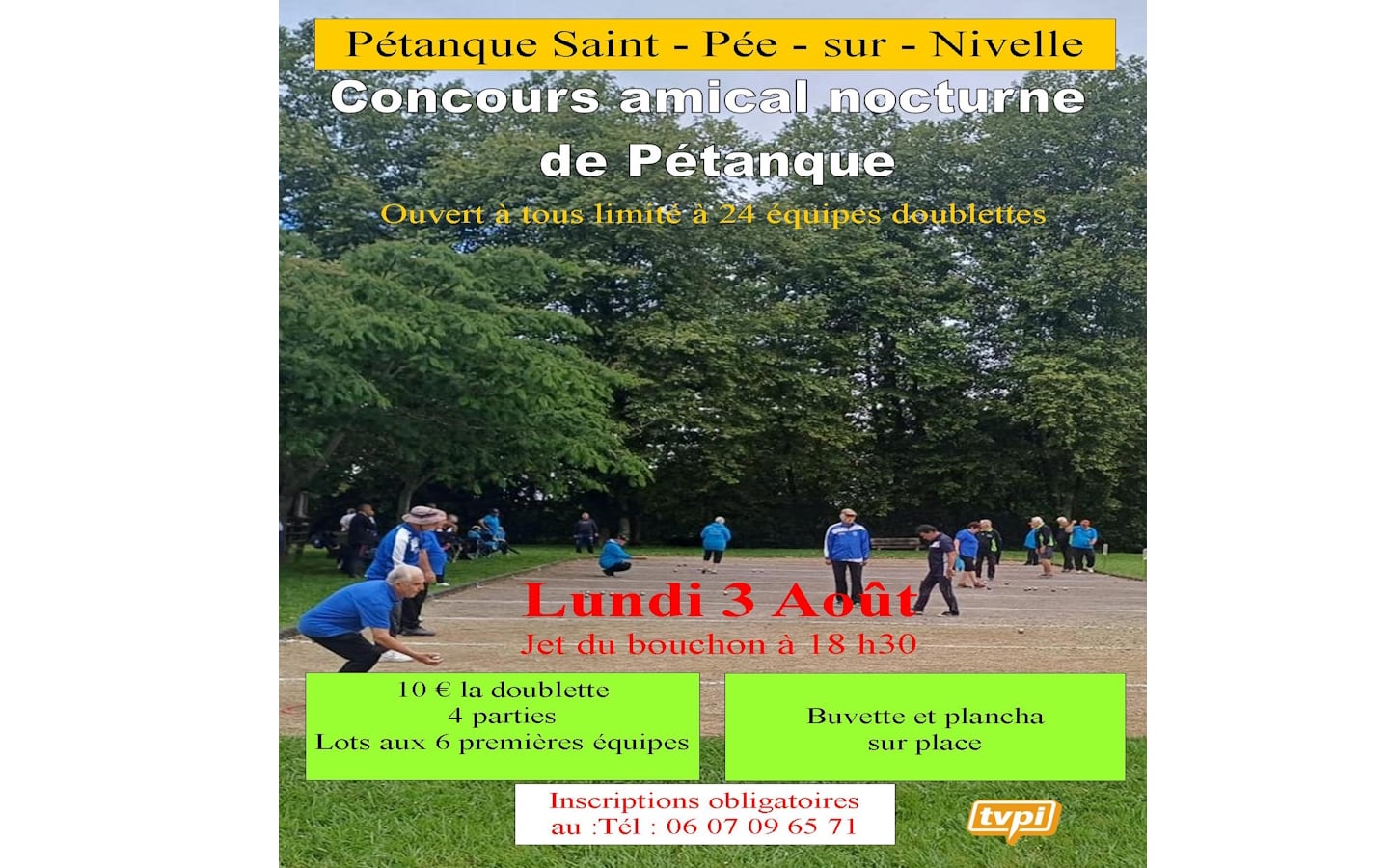 Pétanque : Concours amical nocturne de Pétanque