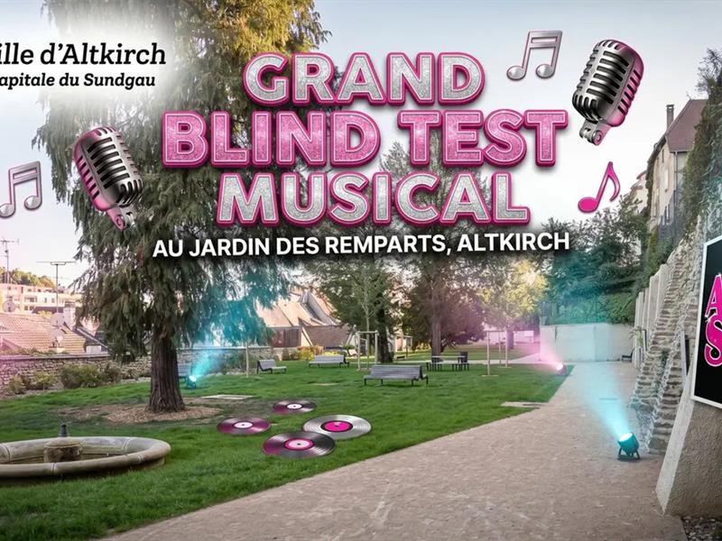 Blind test dans le jardin des remparts