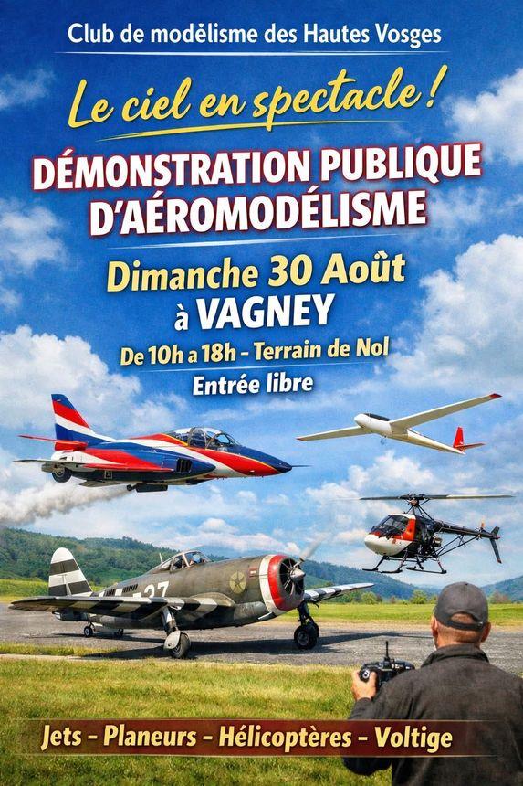 Démonstration publique d'aéromodelisme