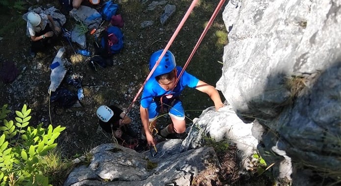 Initiation escalade en milieu naturel