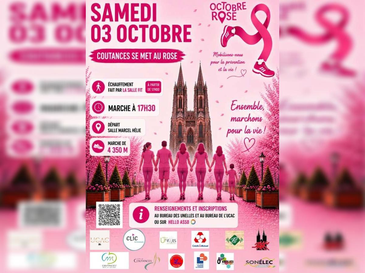 Marche rose "Coutances se met au rose"