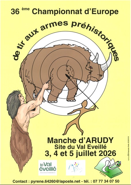 Championnat européen de tir à l'arme préhistorique - Conférence : Propulseur et arc au Paléolithique