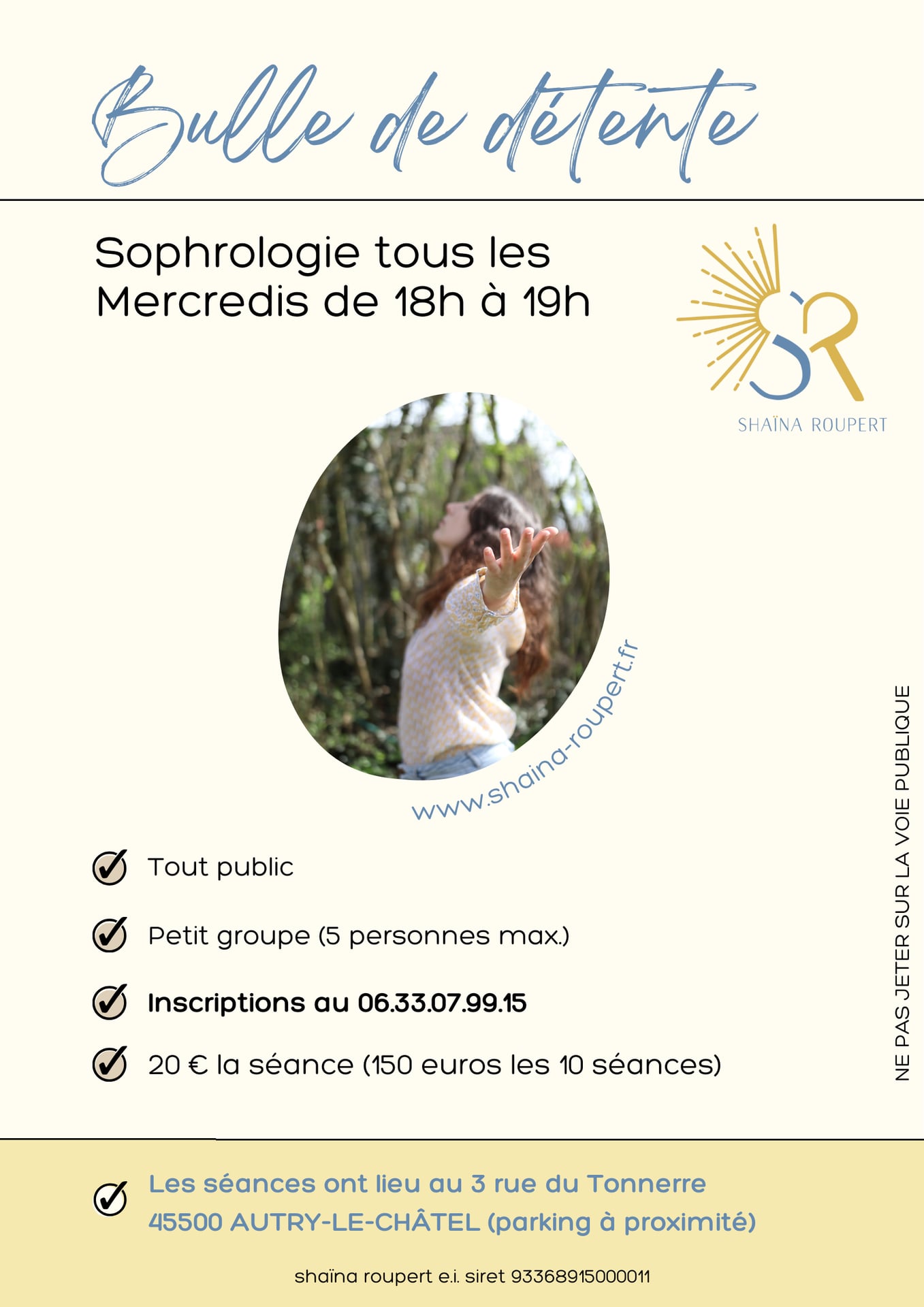 Séances collectives de sophrologie