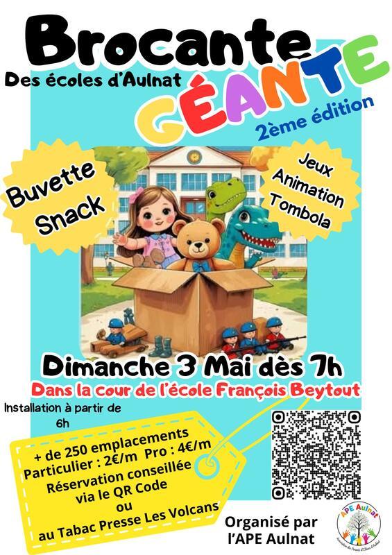 Brocante des écoles d'aulnat