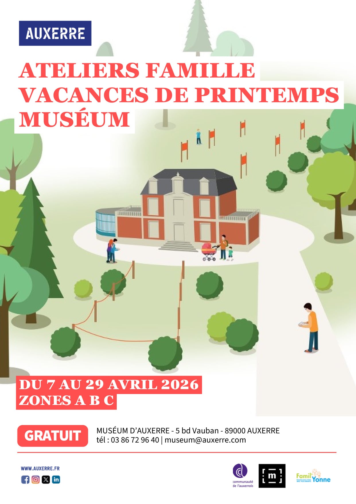 Ateliers Famille,  vacances de printemps