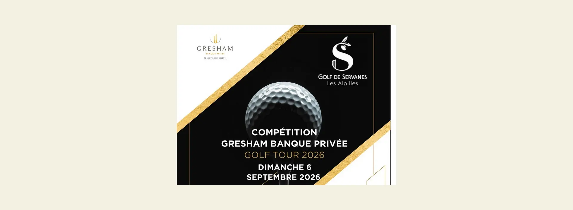 Compétition de golf "Gresham banque privée"
