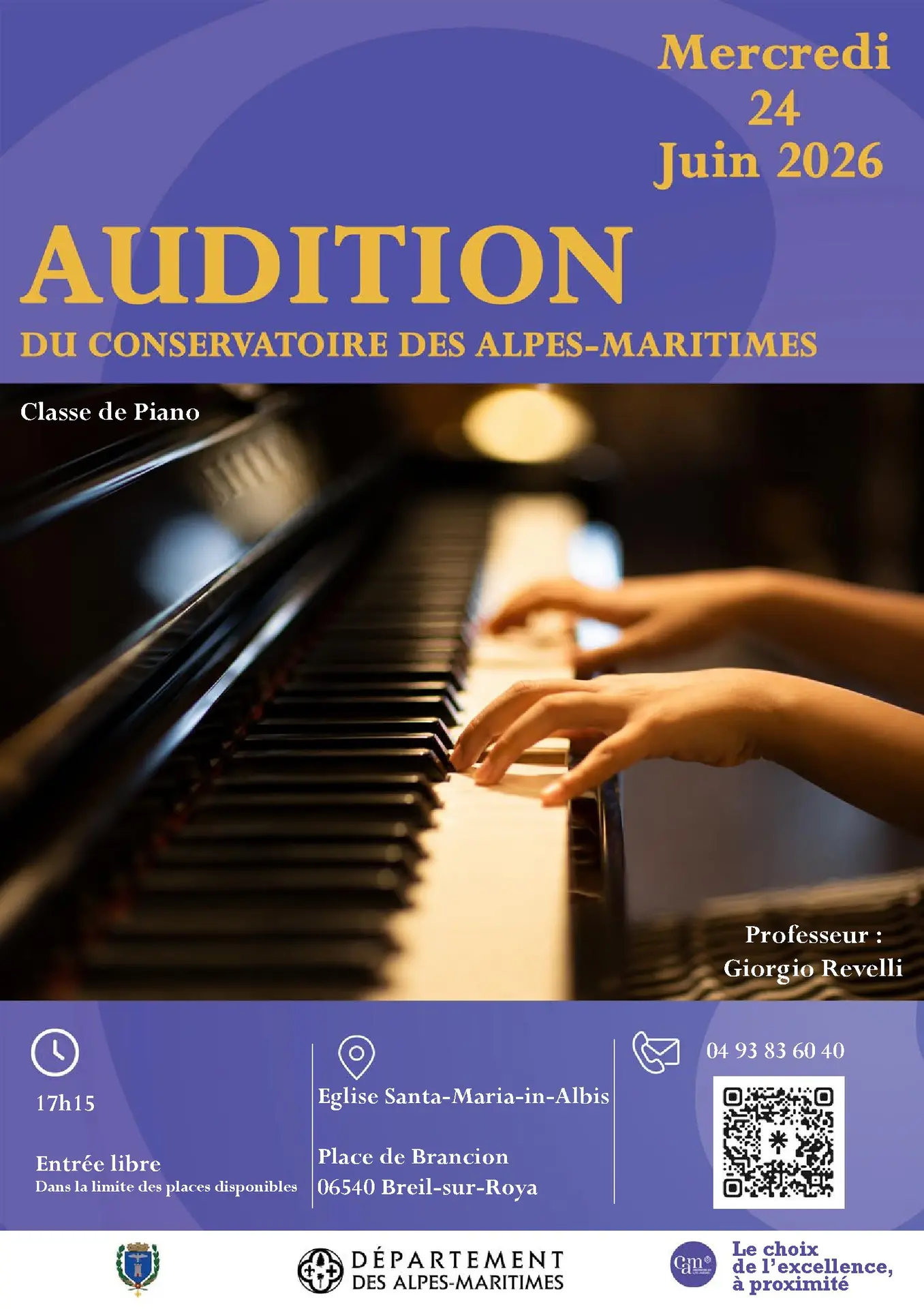 Audition du conservatoire des Alpes-Maritimes