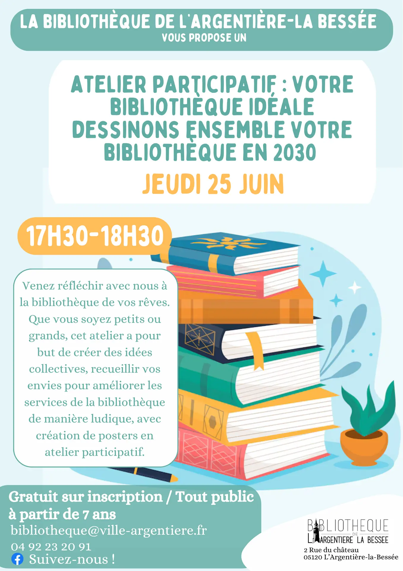Atelier participatif : votre bibliothèque idéale dessinons ensemble votre bibliothèque idéale en 2030