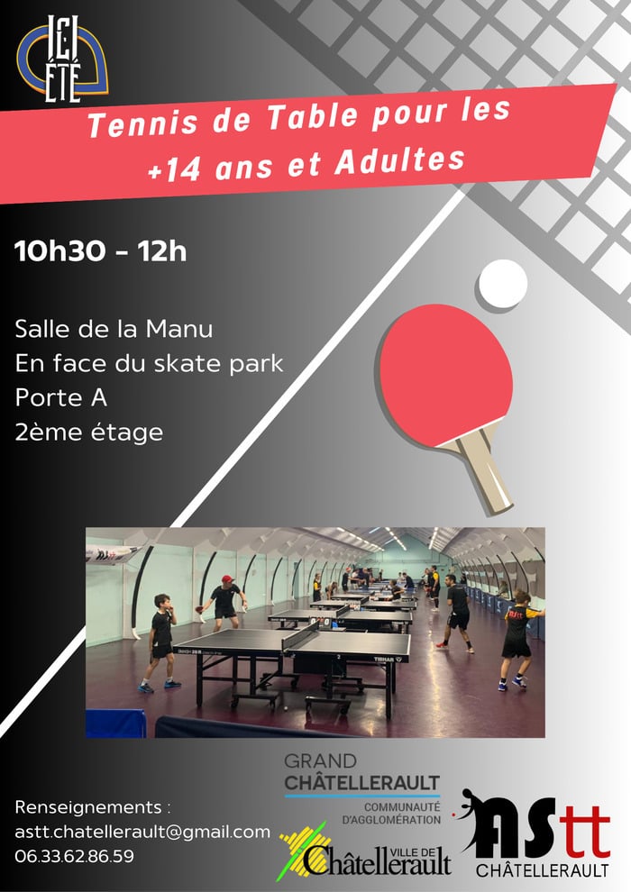 Tennis de Table pour les +14 ans et Adultes