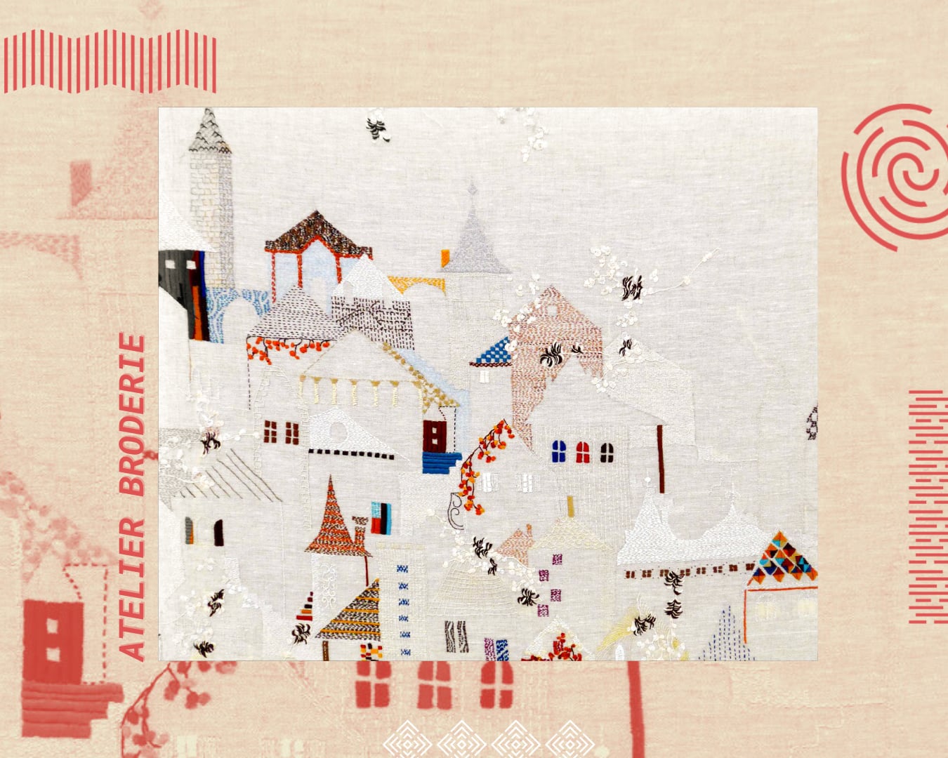 Cité de l'accordéon et des patrimoines : Atelier de broderie
