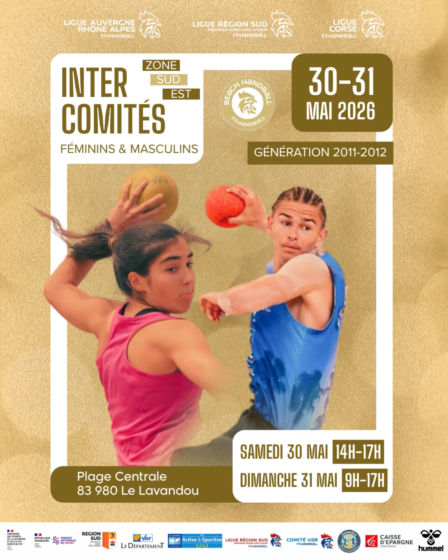 Beach Handball - Matches inter comités