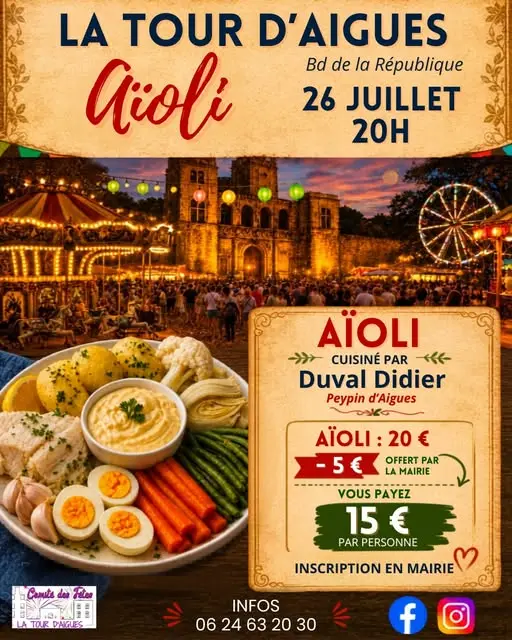 Aioli géant à La Tour d'Aigues