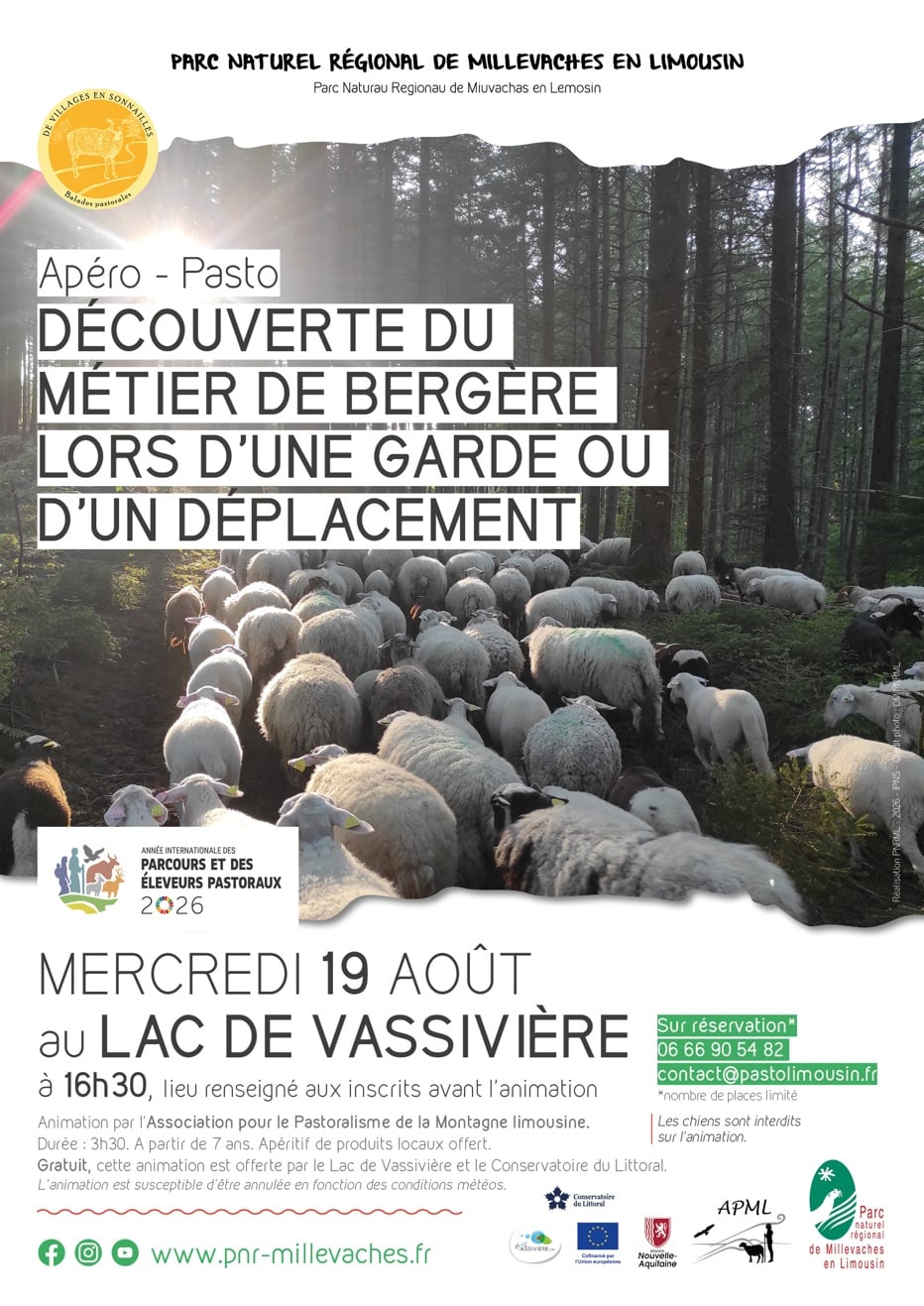 Apéro-pasto à Vassivière : Découverte du métier de bergère