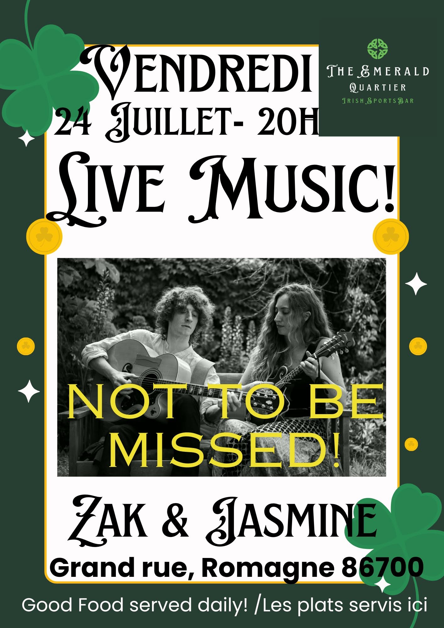Live Music : Zak & Jasmine