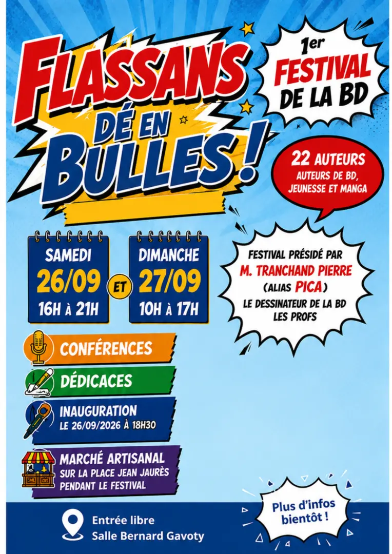 1er festival de la BD : Flassans dé en bulles !