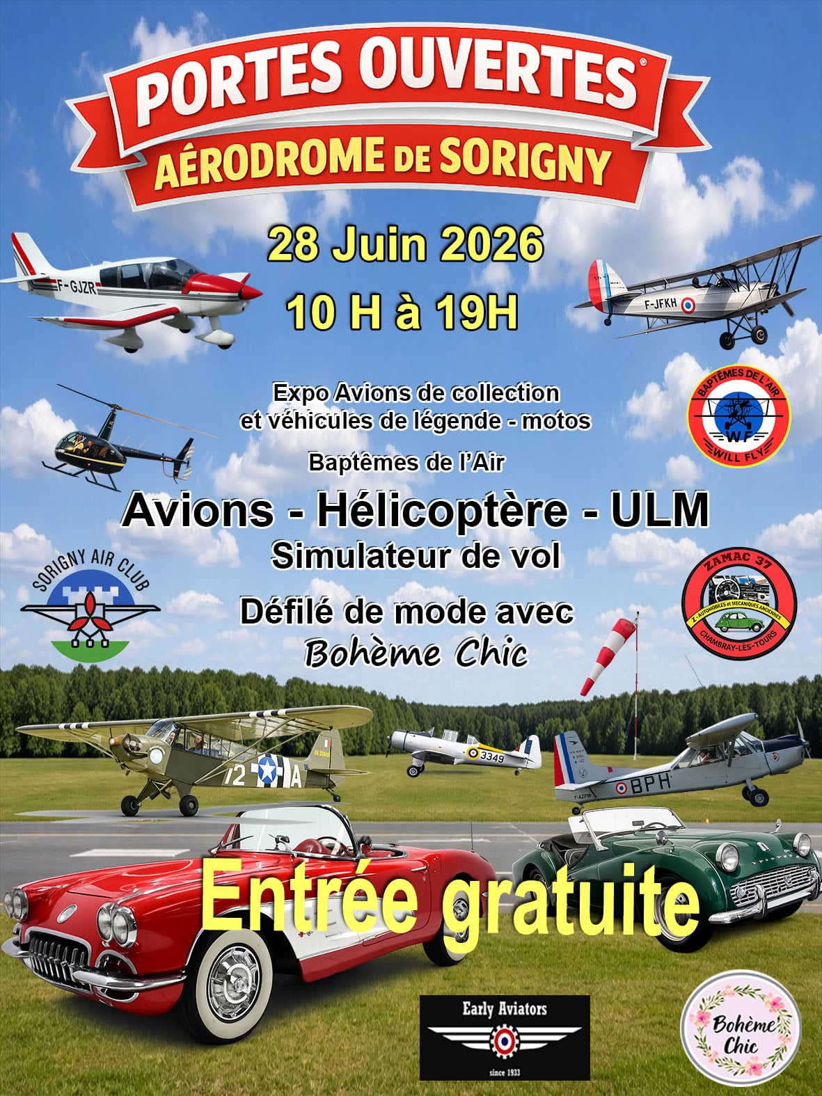 Portes ouvertes Aérodrome de Sorigny