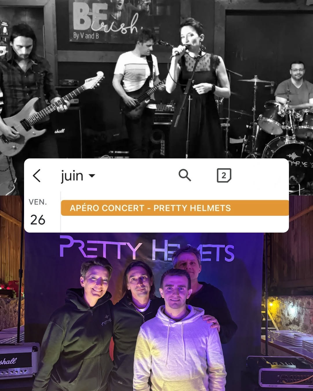 Apéro-concert - Pretty Helmets