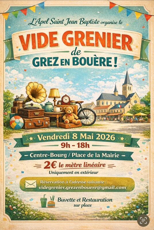 Vide grenier du 8 mai