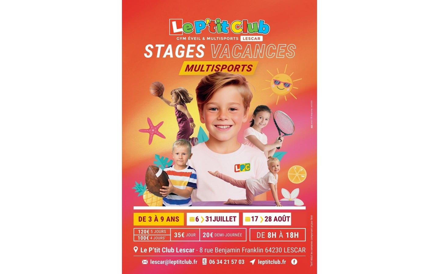 Stages multisports enfants "Le P'tit Club"