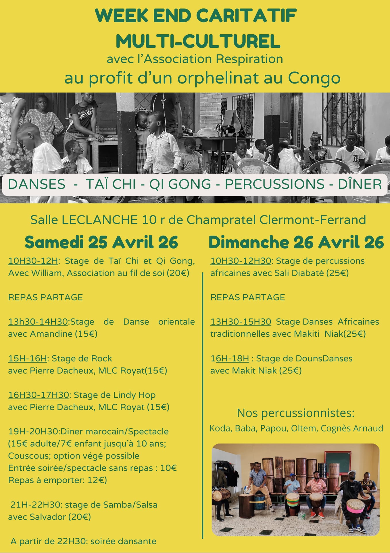 Week-end caritatif multi-culturel