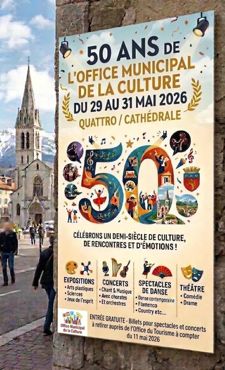 50 ans de l'office Municipal de la Culture (OMC) de la ville de GAP