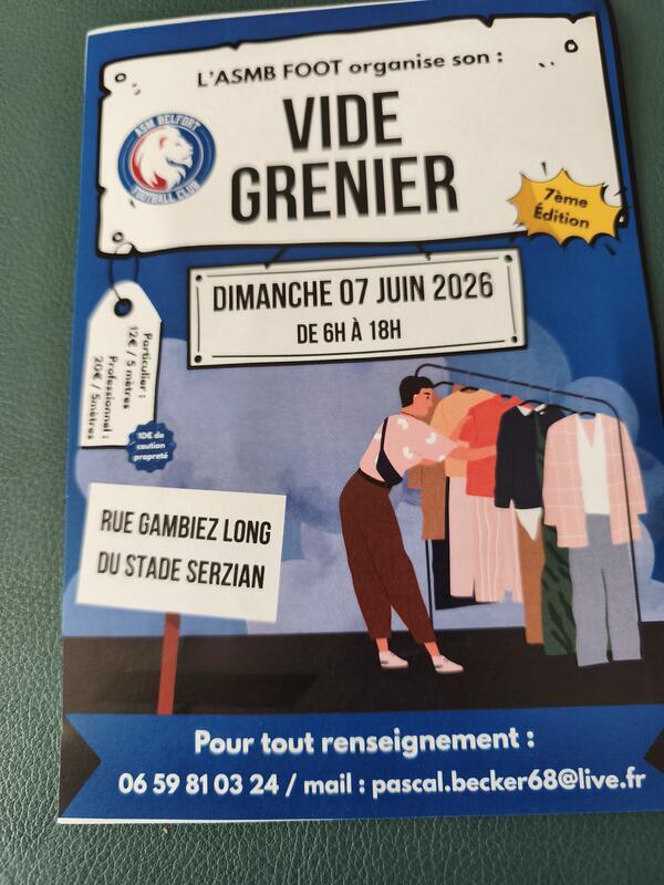 7 ème vide-greniers de l'asm belfort foot
