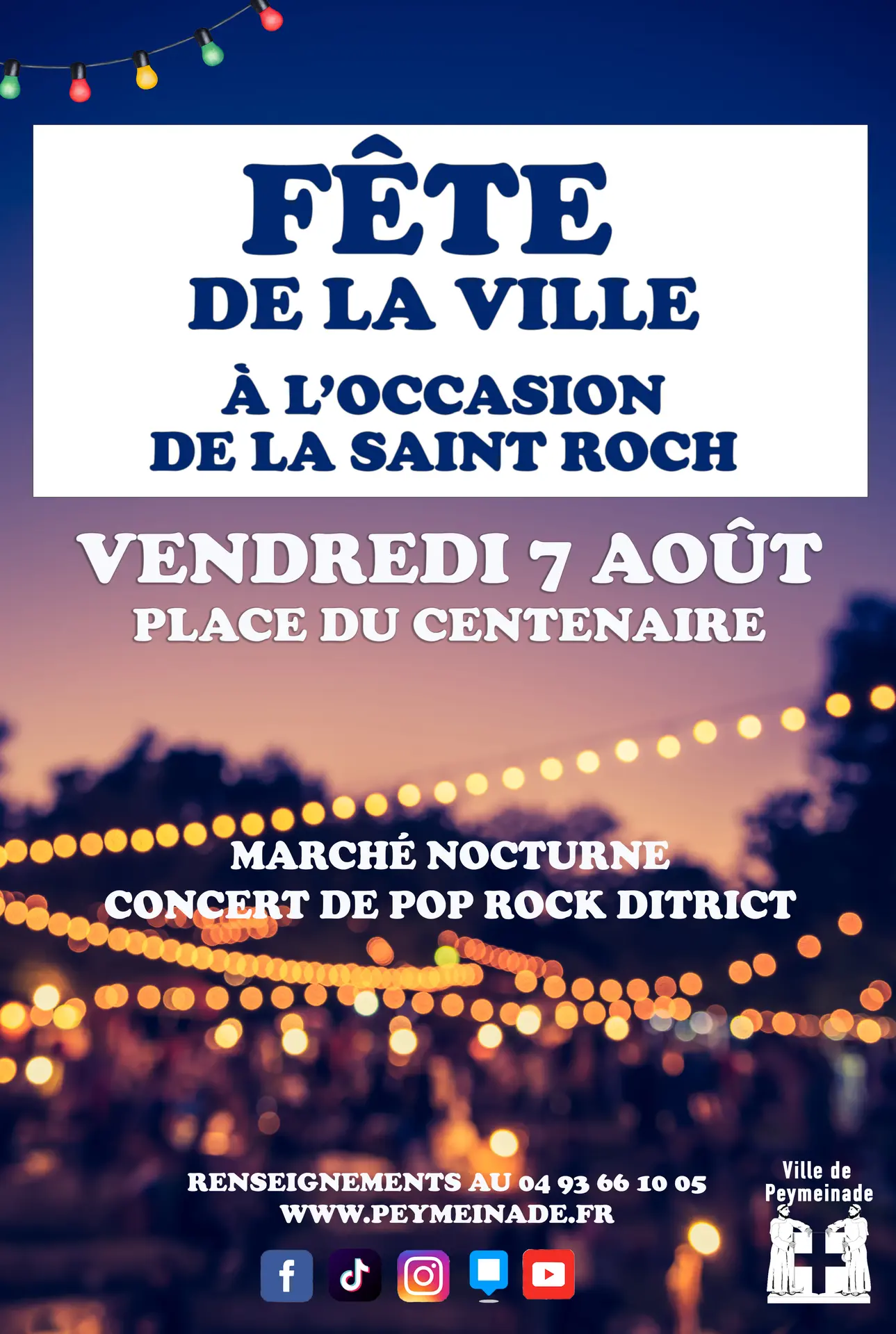Fête de la ville à l’occasion de la Saint Roch