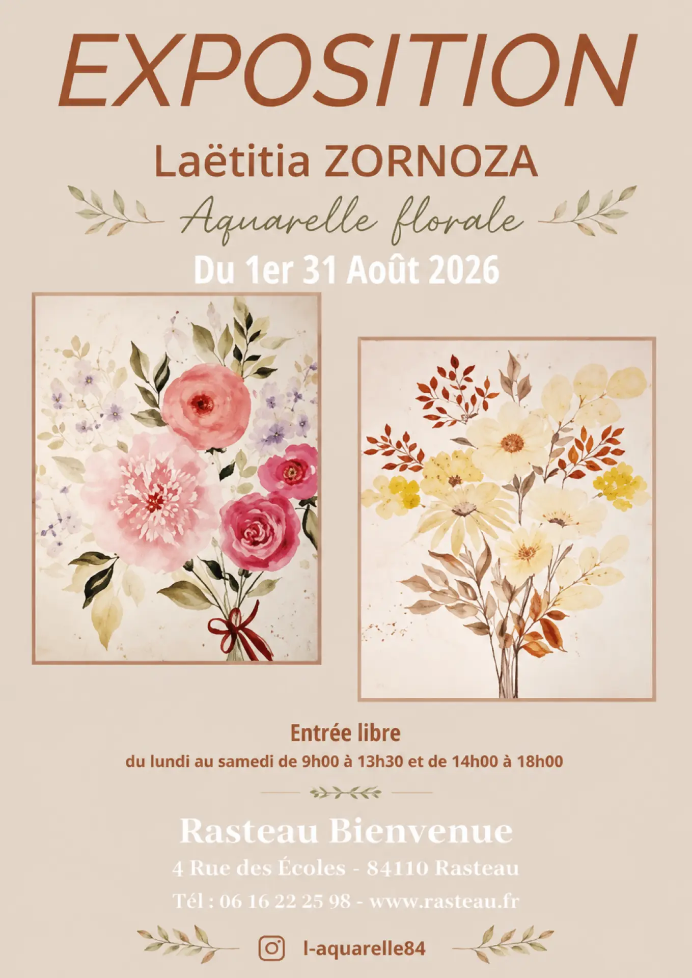 Exposition de Peinture Laetitia Zorzona