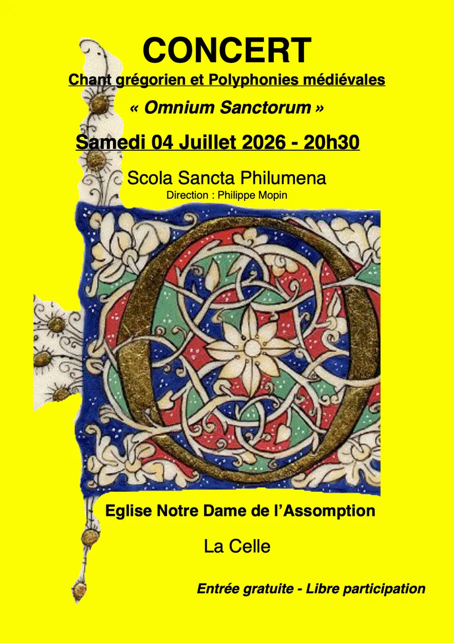 Concert : Omnium Sanctorum - Chants grégorien et polyphonies médiévales