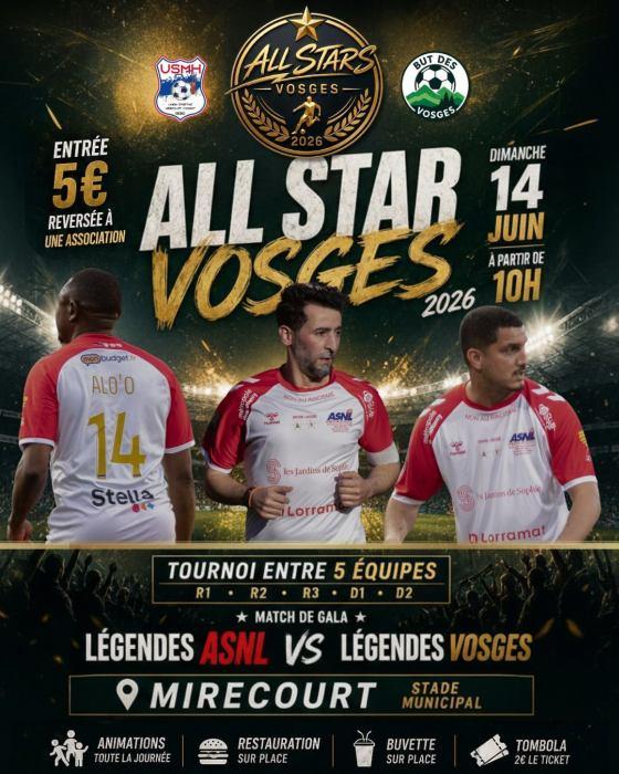 Tournoi de football - All Star Vosges
