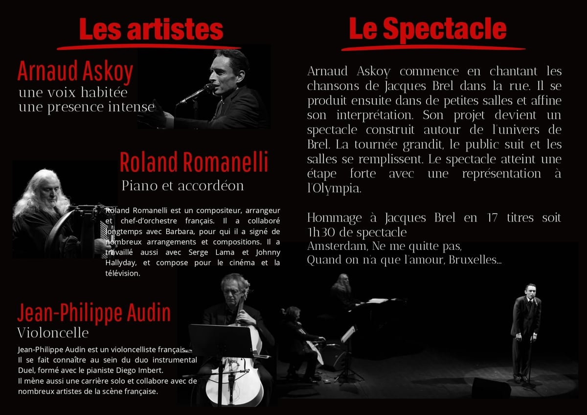 Spectacle Musical : La promesse BREL