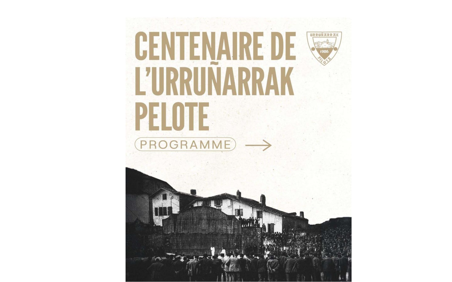Centenaire de l'Urruñarrak pelote